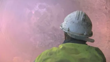 Finish boring in the tunnel