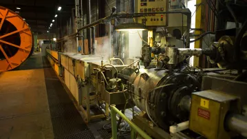 Visita de la fàbrica de Prysmian on es fabriquen els cables de Inelfe