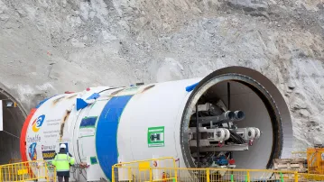 Tuneladora Alberes a La Jonquera