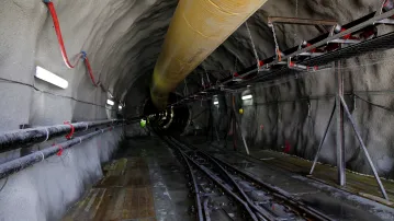 Entrada del túnel a La Jonquera