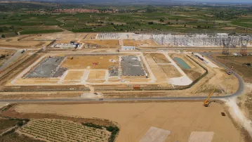 Aerial photos of Santa Llogaia and Baixas