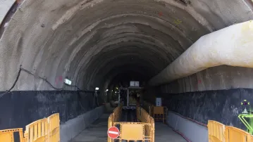 Inauguración de la tuneladora Canigó en Montesquieu-des-Albères (Francia)