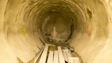 Inauguration du tunnelier Canigou à Montesquieu-des-Albères (Pyrénées-Orientales)